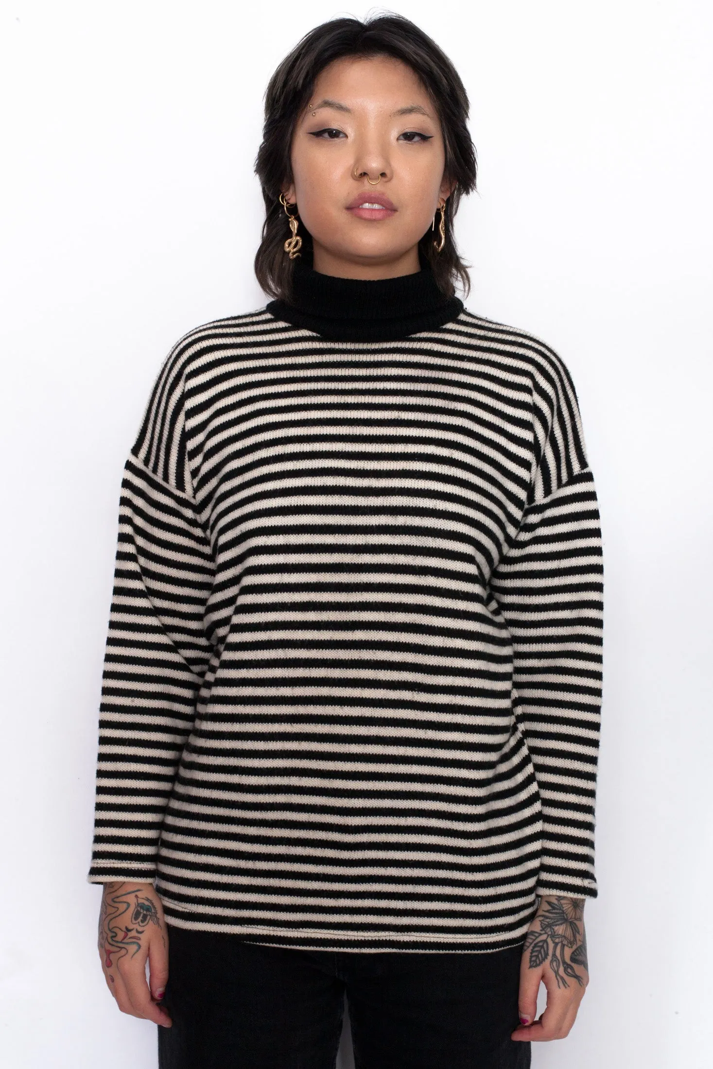 Vintage 90s Striped Oversized Jumper