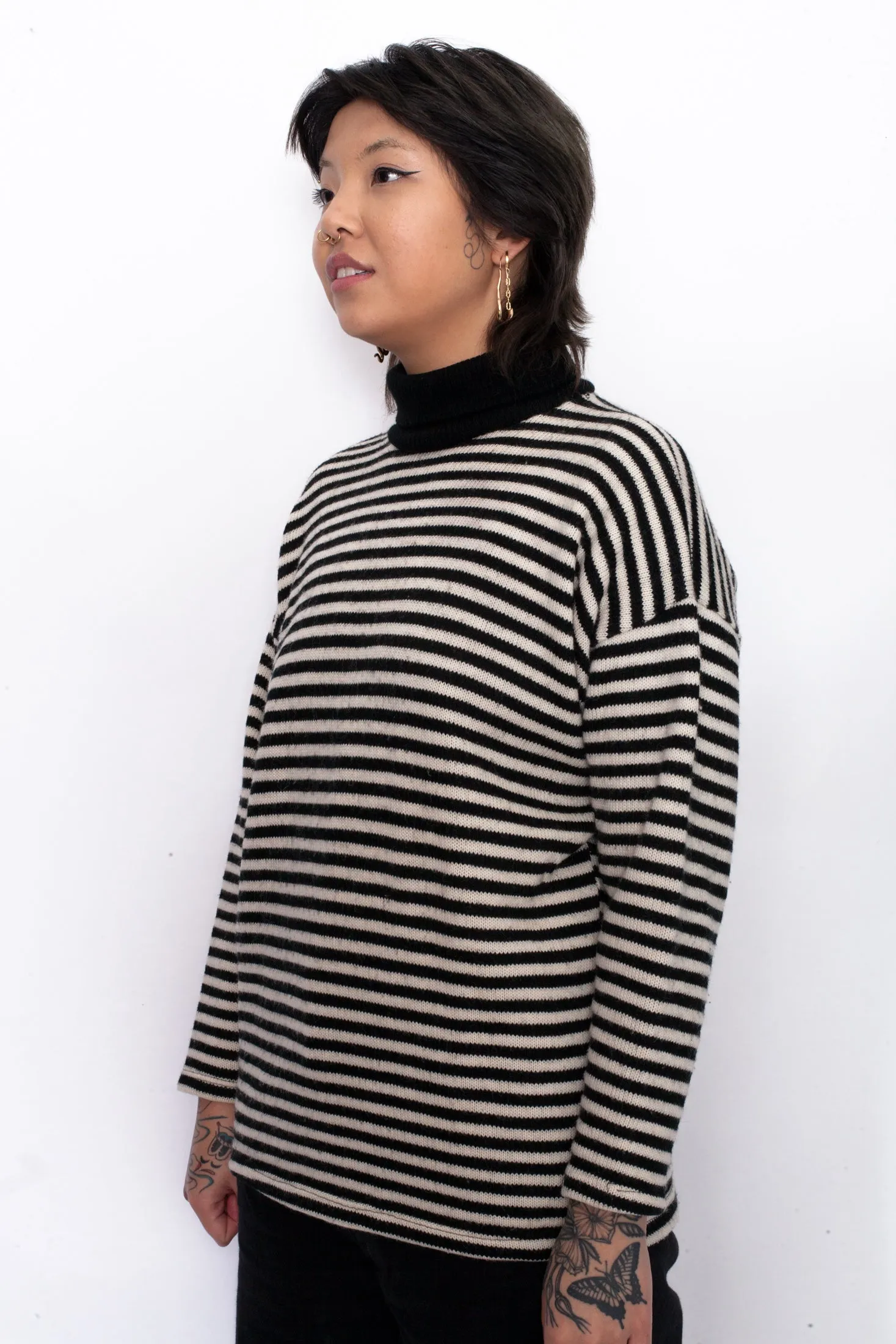 Vintage 90s Striped Oversized Jumper