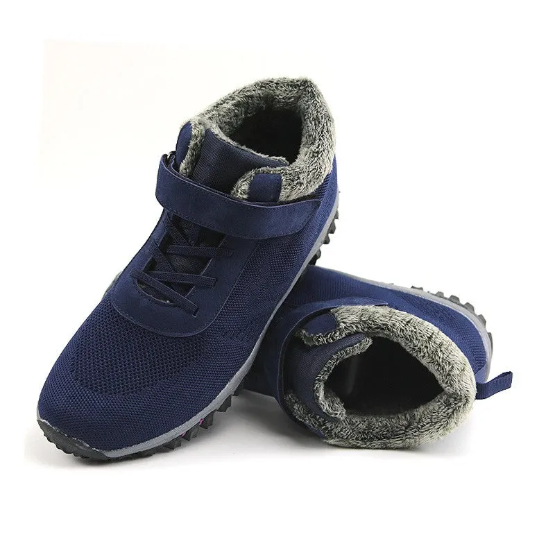 Women's villi suede thermal non-slip fashion platform sneakers CL