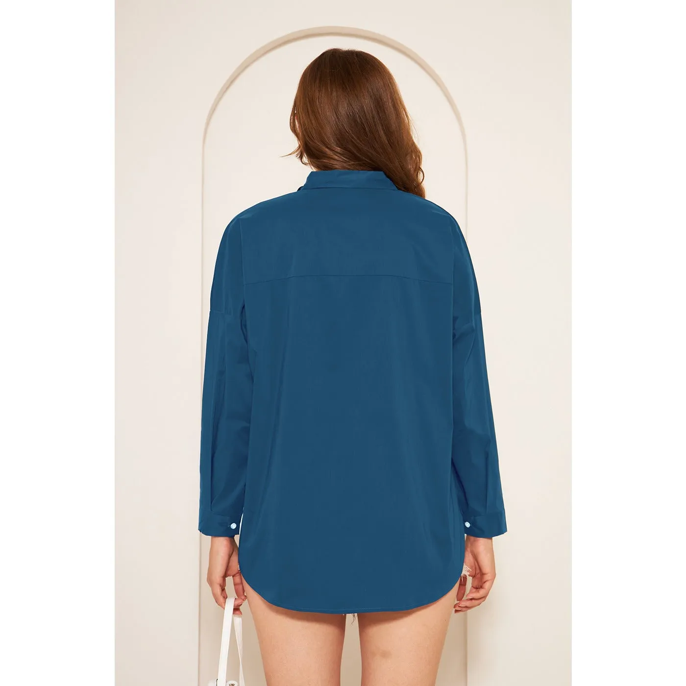 Yale Blue Oversized Shirt