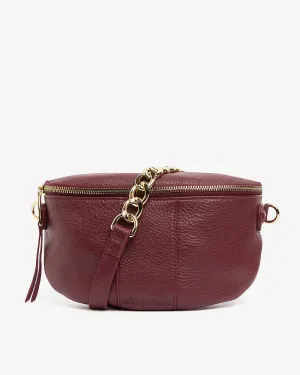 ZARA SLING BAG | Burgundy Pebble